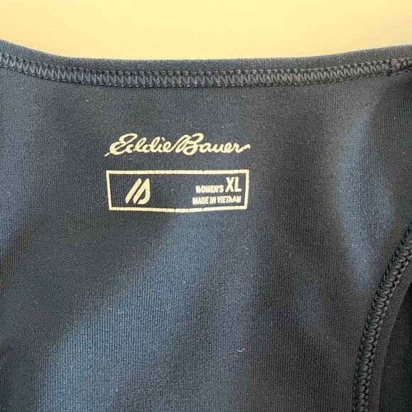 Set of 2 Eddie Bauer Women's FreeDry Tank Tops Size XL Black and Blue - Picture 8 of 10